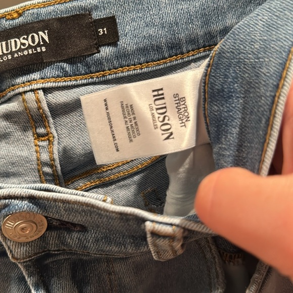 Hudson Byron Straight Men's Jeans 31 - Picture 5 of 7